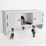 Armoire murale colonne salle de bain - noel friday - meuble pour cls et bijoux avec portes et crochets ...