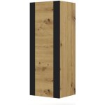 Armoire murale mondi 125 cm vitrine avec la porte chêne artisan Armoire murale mondi 125 cm vitrine avec la porte chêne artisan