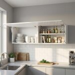 Armoire murale salle de bain blanche 80x25x30cm meuble rangement mural avec �tag�res placard suspendu ...