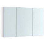 Armoire murale salle de bain - helloshop26 - 3 portes - miroir - design �pur� - finition brillante