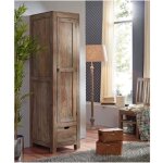 Armoire / penderie - bois massif de palissandre huil - nature grey #98