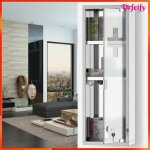 Armoire � pharmacie - akozon - 7190 - porte verre d�poli (croix) - 2 �tag�res 3 niveaux - fermeture � ...
