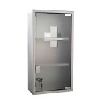 Armoire  pharmacie medicax argent - mycocooning - verre - inox - a suspendre - porte(s)