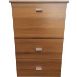 Armoire avec planche  repasser en bois avec 2 tiroirs et 1 porte noyer