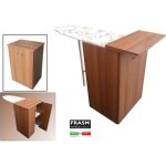 Armoire planche  repasser jolly en bois polyvalent avec portes en noyer