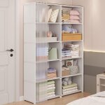 Armoires porte - manteaux avec �tag�res avec plusieurs zones de rangement et rideaux pour chambres et ...