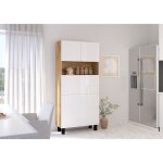 Armoire rabattable placard convertible en bureau et table home office 175x80x32cm  homi - chne fonc ...