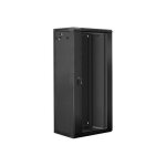 Armoire rack murale lanberg 27u 19 noir ral 9004 - verrouillable aérée avec porte en verre trempé Armoire rack murale lanberg 27u 19 noir ral 9004 - verrouillable aérée avec porte en verre trempé