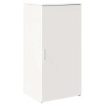 Armoire de rangement en bois ding�nierie - vidaxl - blanc - 50x45x1035 cm - capacit� de charge 60 kg ...