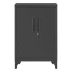 Armoire de rangement pour garage ou bureau serrure noir