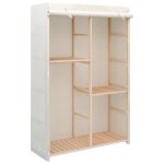 Armoire de rangement garde - robe  3 niveaux 110 x 40 x 170 cm
