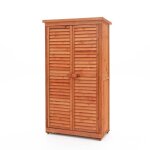 Armoire de rangement jardin gardiun emmy 87 x 465 x 160 cm en bois Armoire de rangement jardin gardiun emmy 87 x 465 x 160 cm en bois