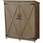 Armoire de rangement jardin gardiun sundy - bois massif - 140x50x162 cm - imperméable à leau et aux intempérie ... Armoire de rangement jardin gardiun sundy - bois massif - 140x50x162 cm - imperméable à leau et aux intempérie ...