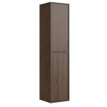 Armoire de rangement mali 38 x 33 x 160 cm - brun noyer - colonne suspendue 2 portes