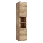 Armoire de rangement paso 160 cm - badplaats - chene - haut placard colonne