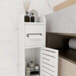 Armoire de salle de bain - errolves - 17 * 15 * 78cm - polypropyl�ne �cologique - design contemporain ...