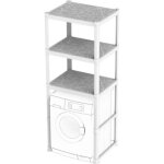 Etagère modulable dessus de machine à laver - h 184 cm - ultra résistante jusquà 180kg de charge Etagère modulable dessus de machine à laver - h 184 cm - ultra résistante jusquà 180kg de charge