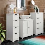 Armoire de salle de bain - peu - �conomie despace - bois massif - acier inoxydable - design contemporain ...