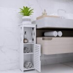Armoires de salle de bain pipipoxeravec portes et une compartiments ouvertspetit meuble de rangement ...