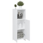 Armoire de salle de bain - wiens - blanc - 30x30x95 cm - bois ding�nierie - style scandinave moderne