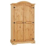 Armoire salsa penderie pour v�tements style mexicain avec 2 portes battantes et 1 �tag�re en pin massif ...