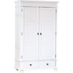 Inter link armoire danz 2 blanc bois massif Inter link armoire danz 2 blanc bois massif