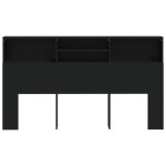 Armoire de tte de lit - fafeicy - noir - 180 cm - contemporain - design - rangement supplmentaire