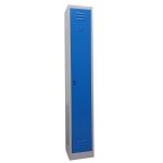 Armoire vestiaire metallique modulable l30 cm x p30 cm x h180 cm (porte bleu)