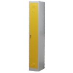 Armoire vestiaire metallique modulable l30 cm x p30 cm x h180 cm (porte jaune) Armoire vestiaire metallique modulable l30 cm x p30 cm x h180 cm (porte jaune)
