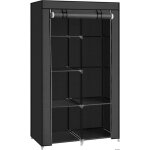 Armoire � v�tements 6 niveaux avec 1 tringle tissu non - tiss� et cadre m�tallique 45x88x168 cm pour ...