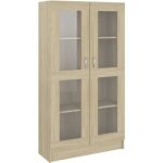 Armoire � vitrine - aramox - ch�ne sonoma - bois - contemporain - porte(s)