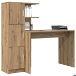 Armoire � vitrine / meuble grand espace mvs - multi - rangement - bureau 2 pcs ch�ne artisanal &26 1501661 ...