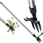 Arrache - mauvaises herbes en alliage daluminium 100 cm avec poign�e de retrait arrache - mauvaises herbes ...