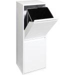 Arregui basic cr201 - b poubelle de recyclage en acier poubelle de tri slectif 2 seaux 2 x 17l (34l) ...