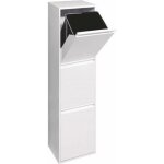 Arregui basic cr301 - b poubelle de recyclage en acier poubelle de tri slectif 3 seaux 3 x 17l (51l) ...