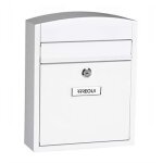 Bo�te aux lettres - arregui - e5731 - acier - murale - anti - pluie - blanc