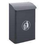 Arregui e6115 poubelle murale de recyclage en acier pour garage et espaces communs int�rieurs 30 l gris ...