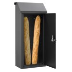 Bo�te � pain - arregui - sp008ng - p - acier - noir - grand format sans cl�