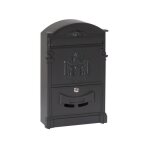 Bote aux lettres murale - arregui - d - 2151 - n - aluminium - noir - taille m (a4)