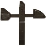 Arr�t portail � bascule - noir - acier - porte - fen�tre - accessoire de volet