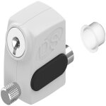 Arr�t de vantail - la croisee ds - ds2586 - 036 - blanc - s�curit� renforc�e - r�versible