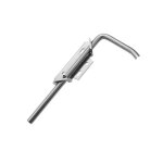 Arr�t de volet 273 bichromat� � poign�e r�versible zingu� blanc - mermier - m - 273003