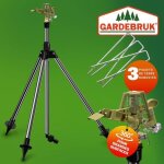 Arroseur jardin sprinkler tr�pied t�lescopique irrigation jusqu?� 24m 360� embout pulv�risation irrigateur ...