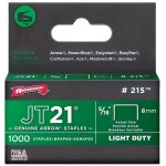 Agrafes - arrow - jt21 - 8 mm - bo�te de 1000 - galvanis�es - compatibles avec jt21 t27 easyfire