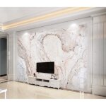 Art marron abstrait marbre texture murale 3d papier peint salon canap� fond chambre lit papier peint ...