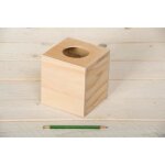 Bo�te mouchoirs carr�e 14x13x13 cm bois