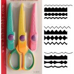 Ciseaux cranteurs - artemio - paloma - 3 lames interchangeables - 9 types de coupe - mixte