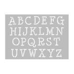 Pochoir � lettres majuscules