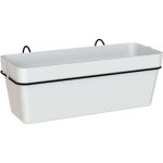 Artevasi kit jardini�re balcon avec r�serve deau capri re 50cm blanc - 20x28x51 cm