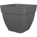 Artevasi pot de fleurs carr capri campana - plastique - anthracite - l 365 x p 335 h 365 cm